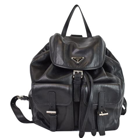 prada milano black clutch|prada leather backpack.